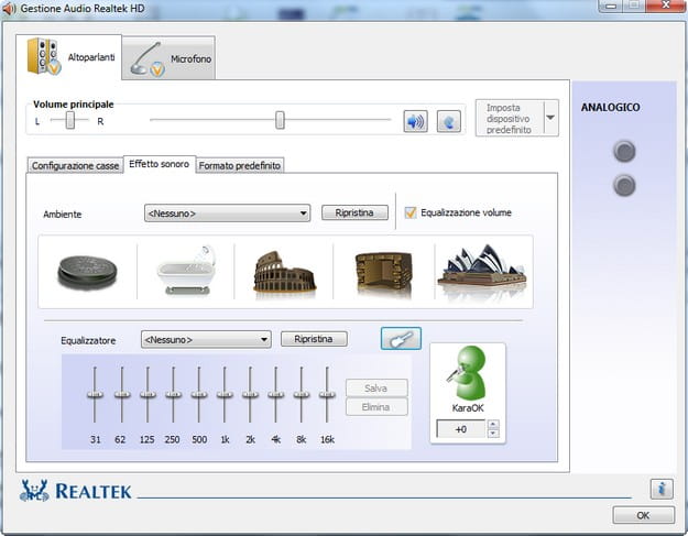 Gestión de audio Realtek