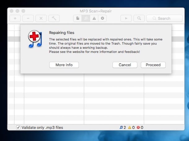 Reparar archivos MP3 dañados