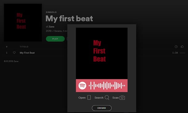 Código de canción de Spotify
