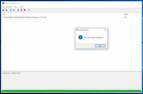 Reparar archivos MP3 dañados